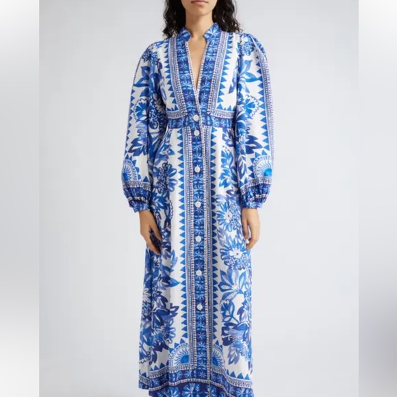 Farm Rio Floral Print Maxi Dress